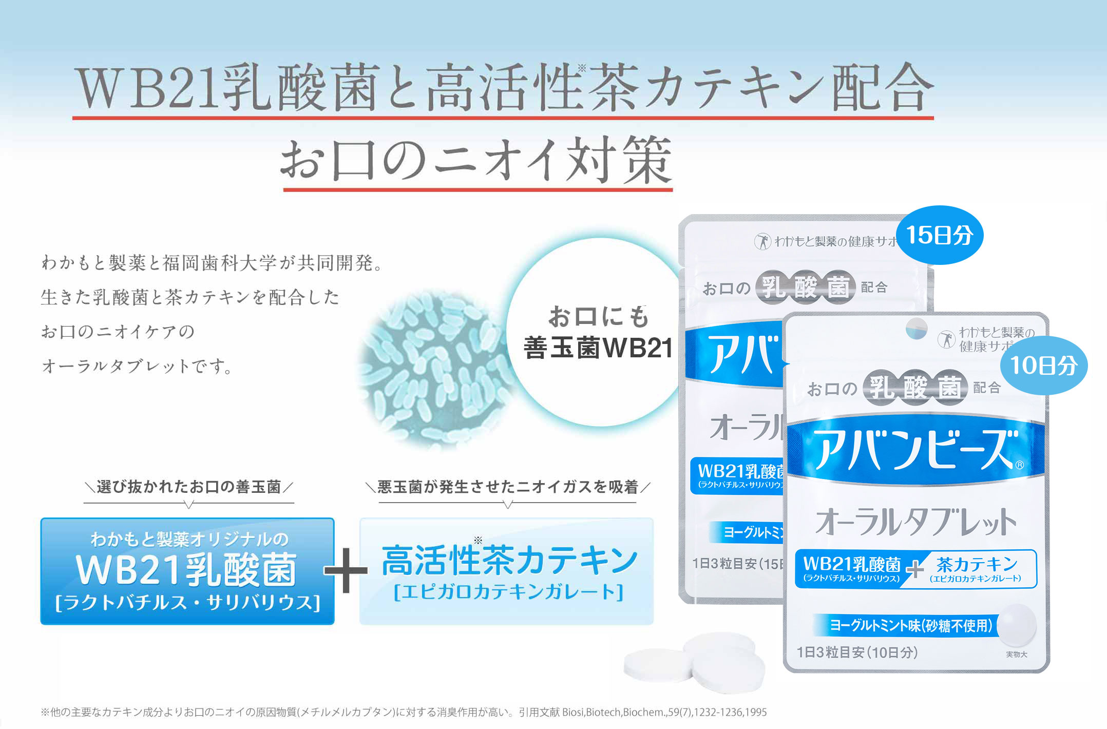 アバンビーズ オーラルタブレット ブランドサイト わかもと製薬